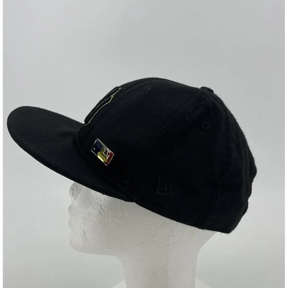 New York Yankees Snapback Hat Cap Logo Black Gold New Era GOLD MLB PIN‎ RARE